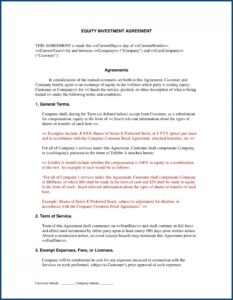 Printable Equipment Loan Agreement Template