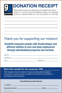 Printable Receipt Forms Download