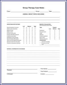 Progress Notes Examples Counseling