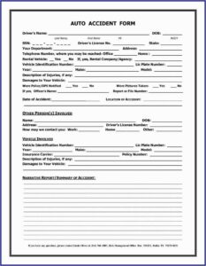 Property Insurance Claim Form Template
