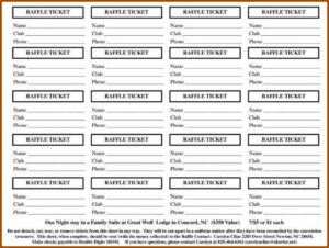 Raffle Tickets Printable Free