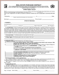 Real Estate Sales Agreement Form Ontario