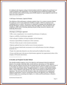 Receptionist Evaluation Form