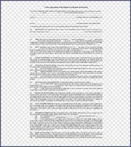 Rent Lease Contract Template