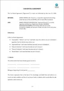 Rental Lease Template Word