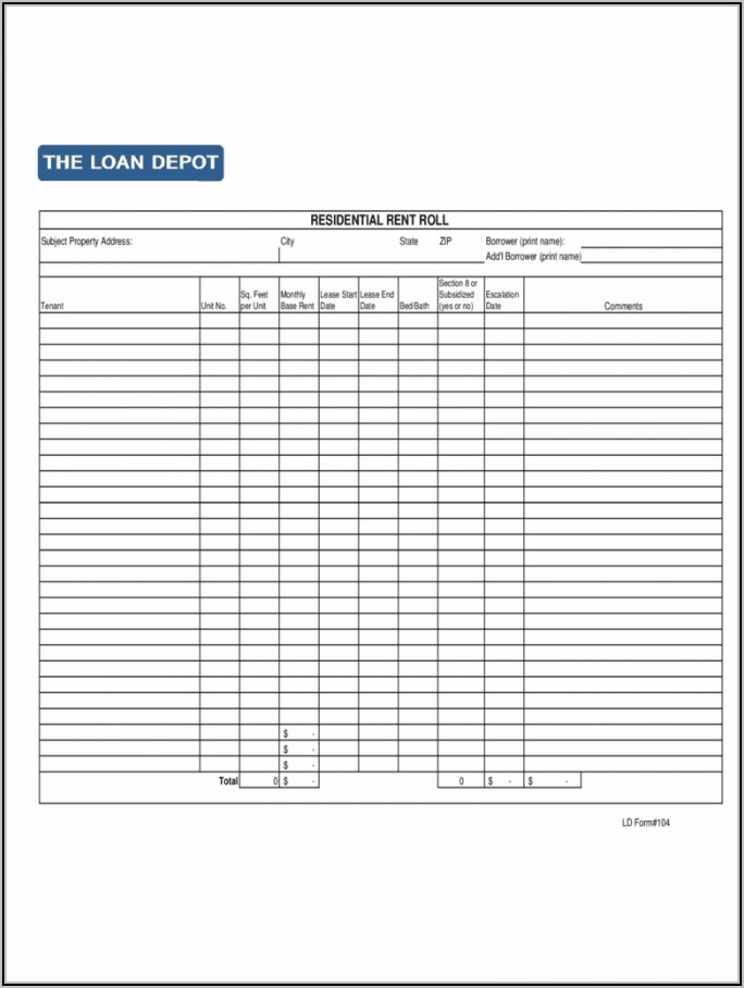 Rental Property Record Keeping Template