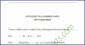 Retirement Party Invitation Letter Template