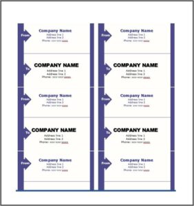 Return Address Label Format