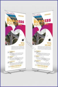 Roll Up Banner Design Template Free Download
