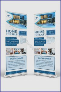 Roll Up Banner Design Template Psd Free Download