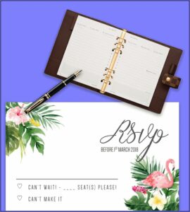 Rsvp Wedding Template Free