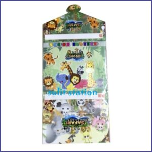 Safari Themed Birthday Invitation Cards