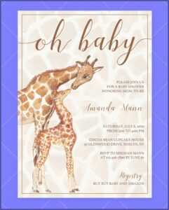 Safari Themed Invitation Template