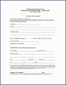 Sample Ach Credit Authorization Form