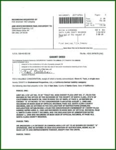 Sample Deed Of Trust Document