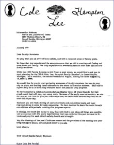 Sample Invitation Letter For Family Reunion Visa