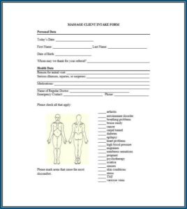 Sample Life Coaching Intake Forms