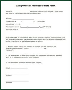 Secured Promissory Note Template Free Download