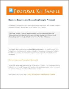 Security Business Proposal Template Free