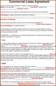 Simple Commercial Lease Agreement Texas