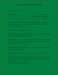 Simple Residential Lease Agreement Template South Africa Word