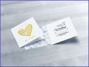 Square Invitation Card Mockup Free