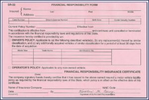 Sr22 Insurance Form Pdf