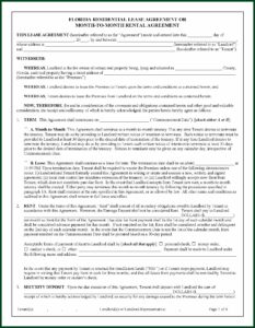 Standard Form Of Apartment Lease Nyc 2019