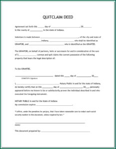 State Of Louisiana Quit Claim Deed Form