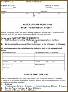 State Of Vermont Divorce Forms