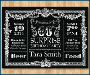 Surprise 60th Birthday Invitation Ideas