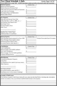 Tax Preparer Client Forms