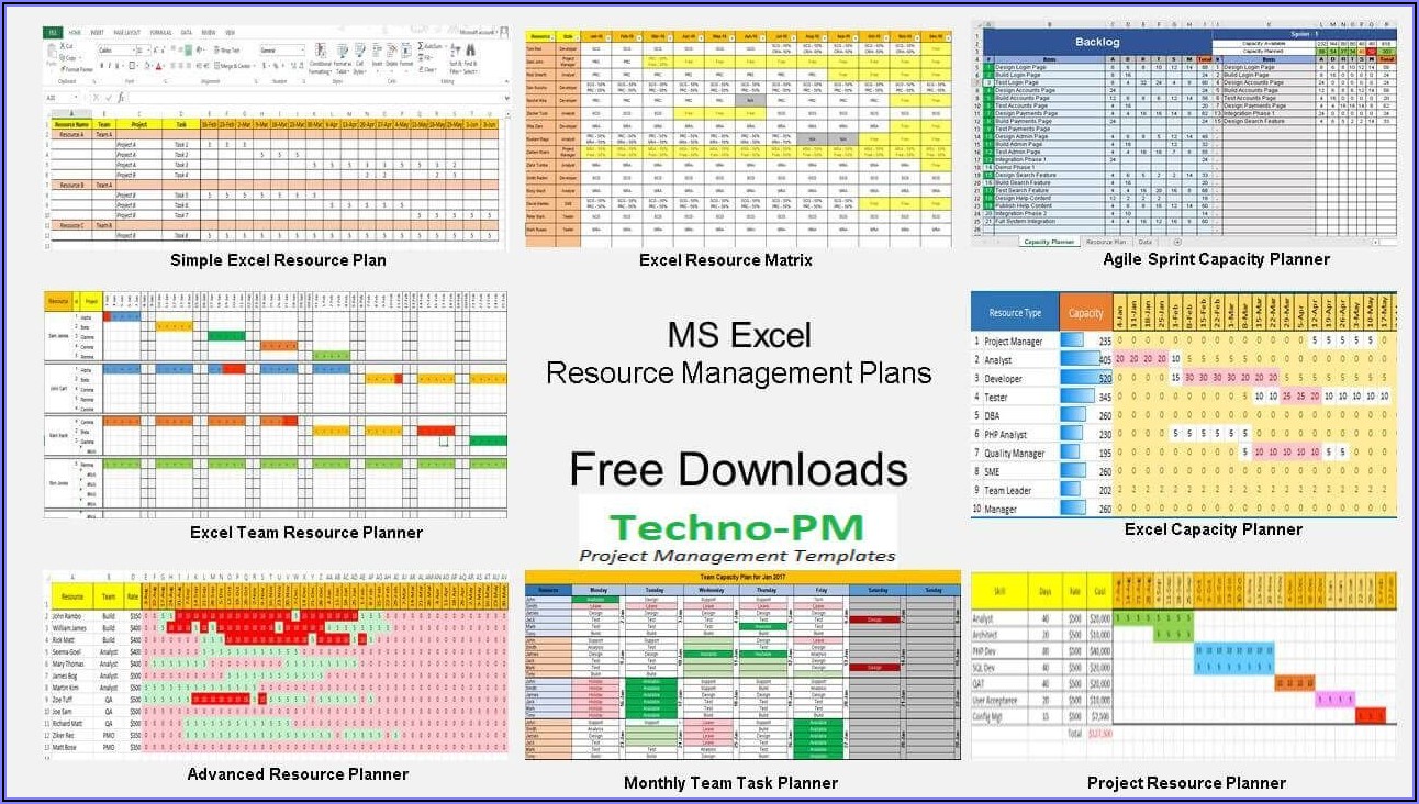 Team Resource Planning Template Excel Free Download