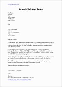 Template For Eviction Notice South Africa