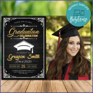 Template Graduation Invitation