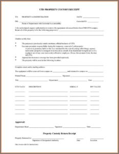 Temporary Custody Template Letter