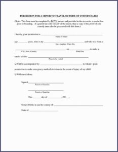 Temporary Transfer Of Guardianship Form