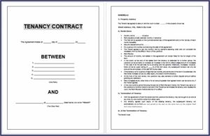 Tenant Agreement Form Free
