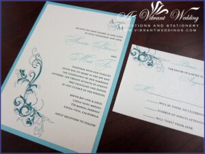 Tiffany Blue And Silver Wedding Invitations