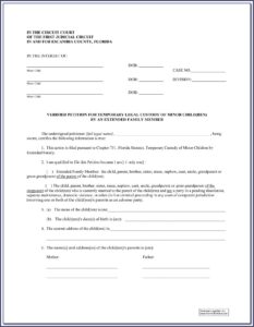 Transfer Of Guardianship Form