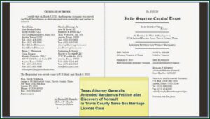 Travis County Divorce Filing
