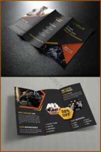 Tri Fold Brochure Design Template Ai