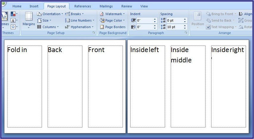 Tri Fold Brochure Template Free Download Microsoft Word