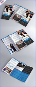 Tri Fold Brochure Template Free Download Psd