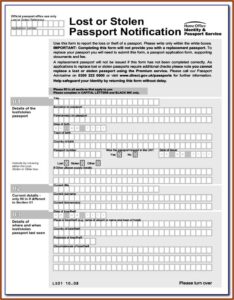 Uk Passport Renewal Form Download Pdf