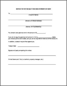 Virginia Eviction Notice Form