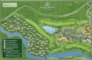 Walt Disney World Saratoga Springs Resort Map