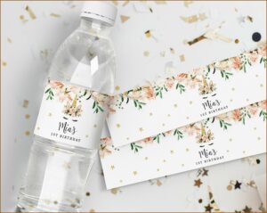 Water Bottle Sticker Template