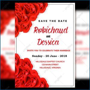 Wedding Invitation Card Template