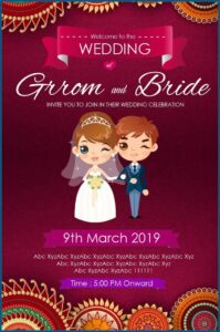 Wedding Invitation Card Template For Whatsapp